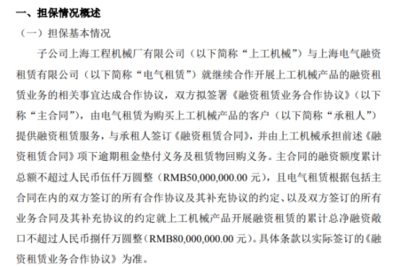 捷林科技子公司签署融资租赁合同，母公司提供担保，深化产融结合